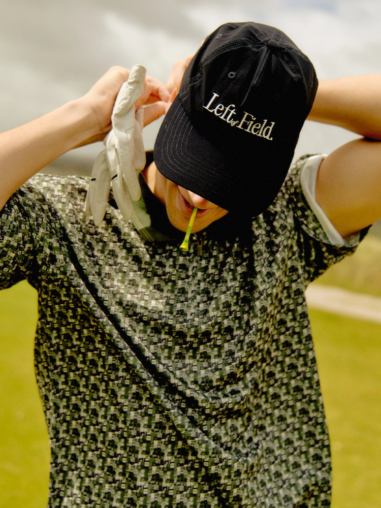 Left Of Field Golf Elements Polo - Green