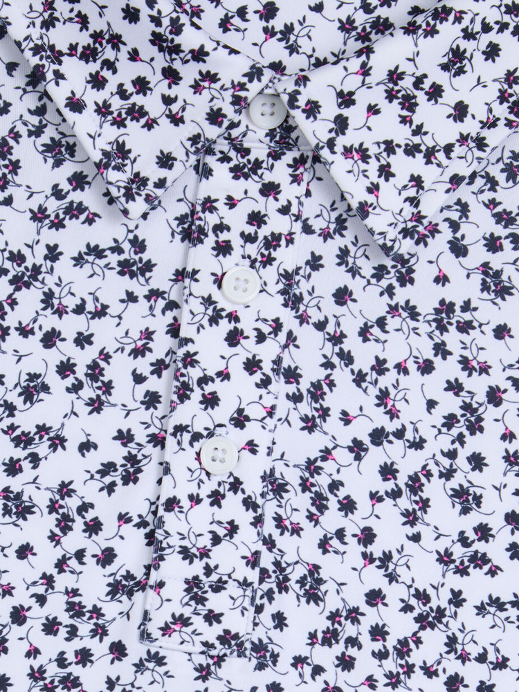 G/FORE Garden Tech Stretch Jersey Polo - Twilight