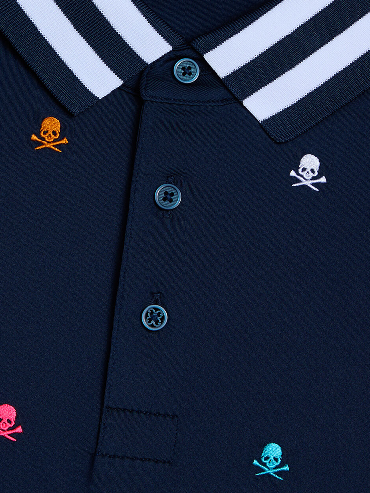 G/FORE Embroidered Tech Jersey Polo - Twilight