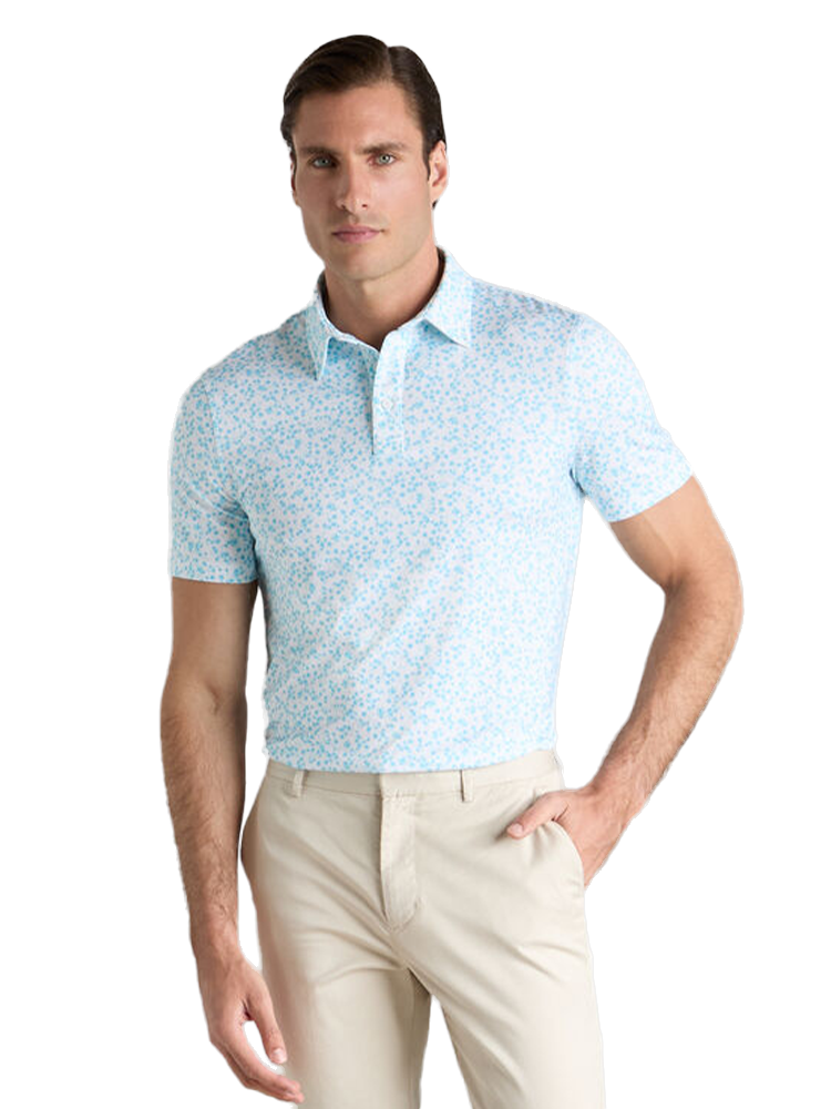 G/FORE Garden Tech Stretch Jersey Polo - Breeze