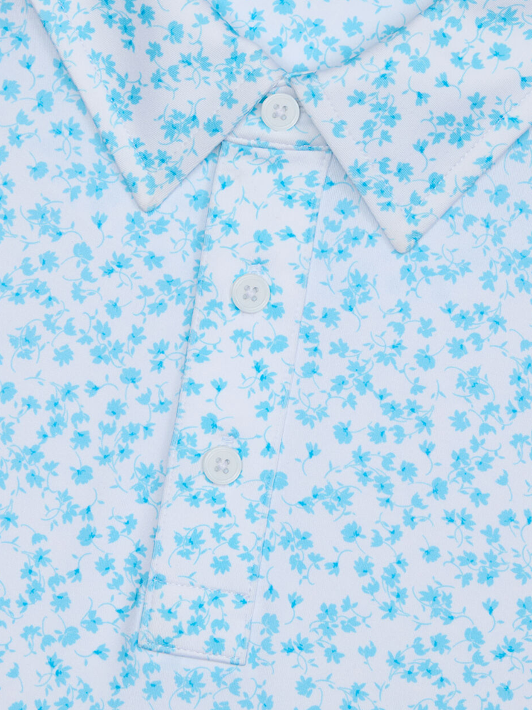 G/FORE Garden Tech Stretch Jersey Polo - Breeze