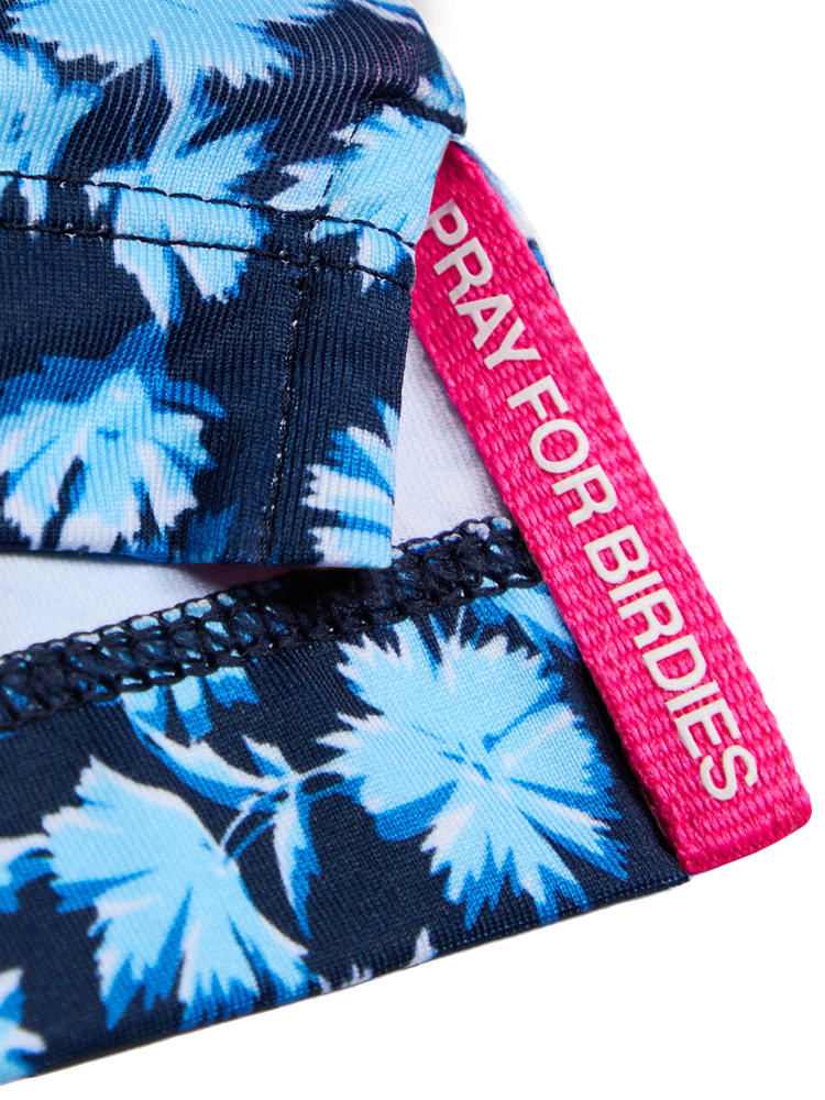 G/FORE Optic Floral Tech Stretch Jersey Polo - Breeze