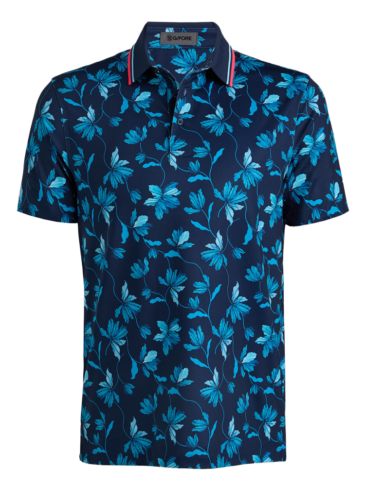 G/FORE Iris Tech Stretch Jersey Polo - Twilight