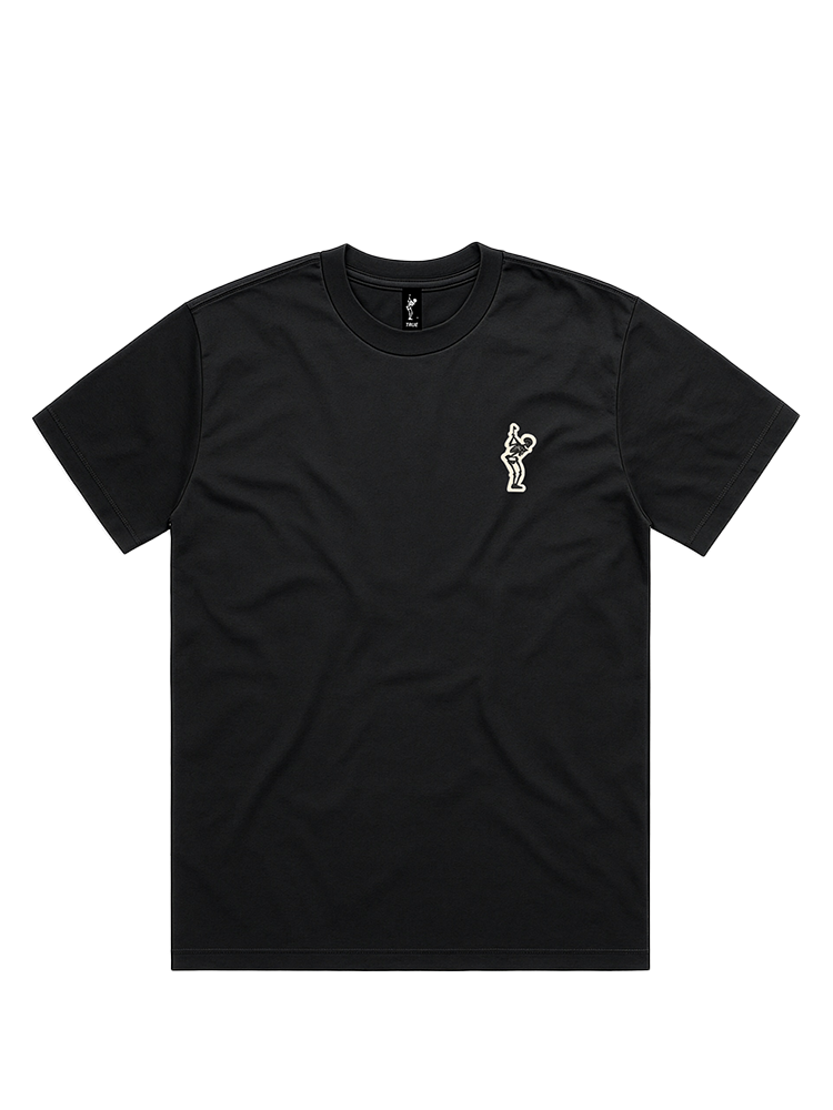 TRUE Linkswear Dead Golfer Relaxed Crew T-Shirt - Faded Black