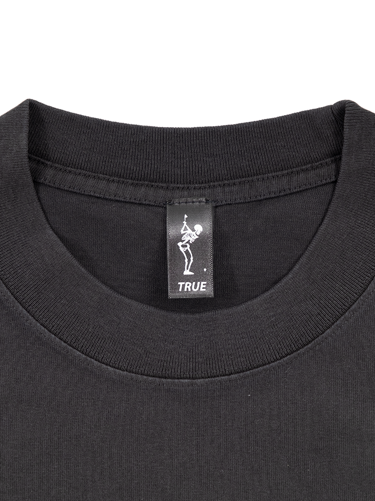 TRUE Linkswear Dead Golfer Relaxed Crew T-Shirt - Faded Black