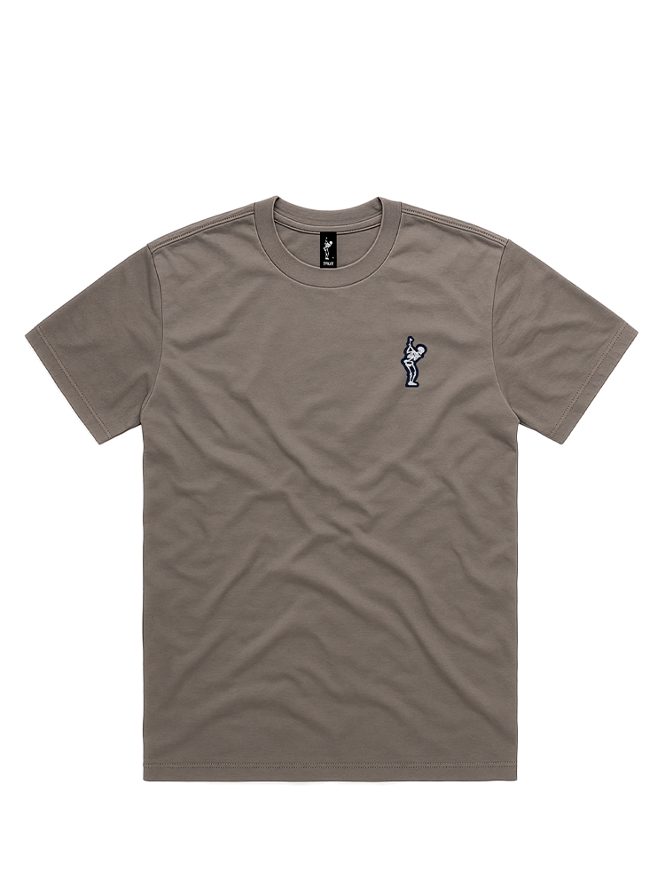TRUE Linkswear Dead Golfer Relaxed Crew T-Shirt - Faded Grey