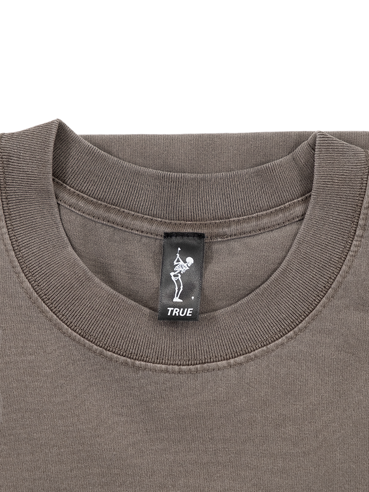 TRUE Linkswear Dead Golfer Relaxed Crew T-Shirt - Faded Grey