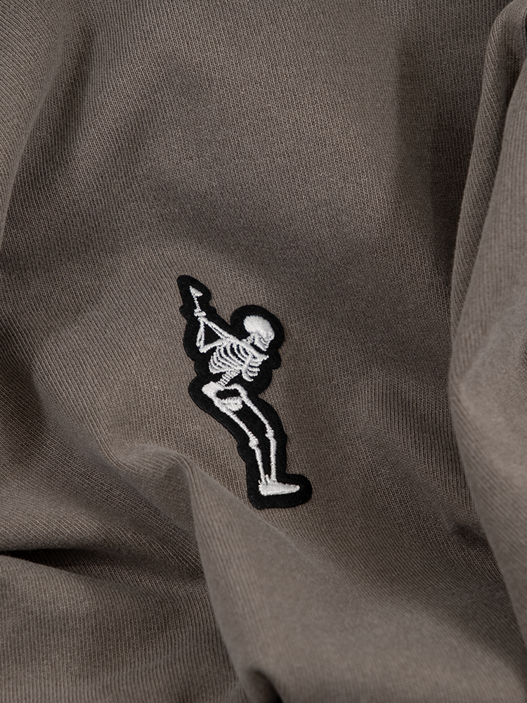 TRUE Linkswear Dead Golfer Relaxed Crew T-Shirt - Faded Grey