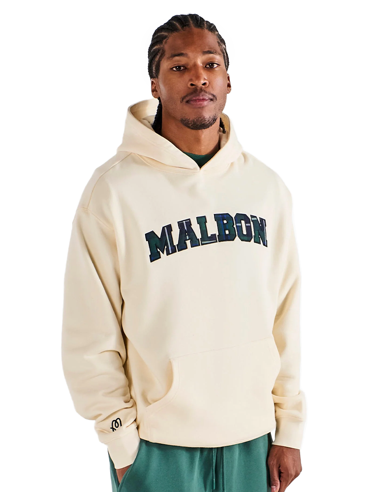 Malbon Fesque Preston Hoodie - Heather Ivory