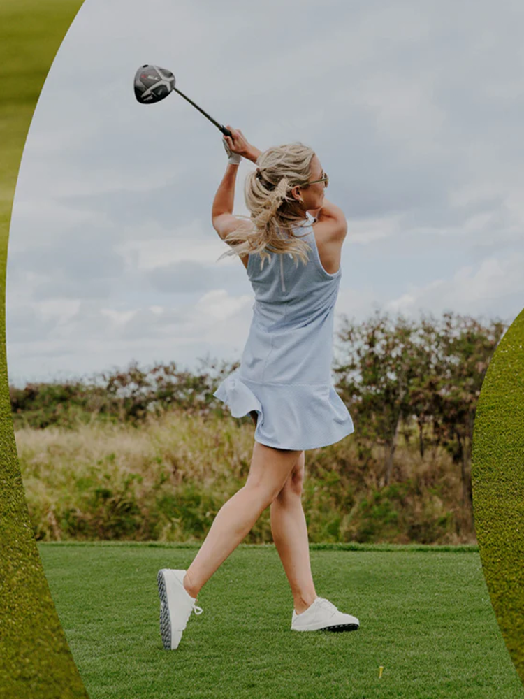 OluKai Womens Wai‘alae Golf Shoes - White/White