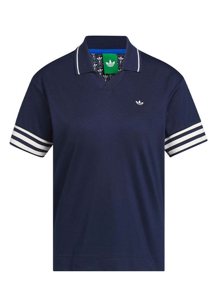 adidas Originals Womens 3-Stripe Polo - Night Indigo