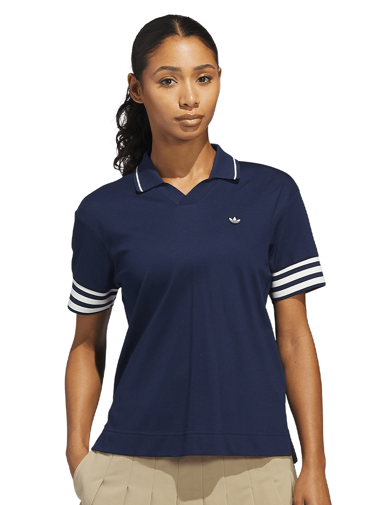 adidas Originals Womens 3-Stripe Polo - Night Indigo