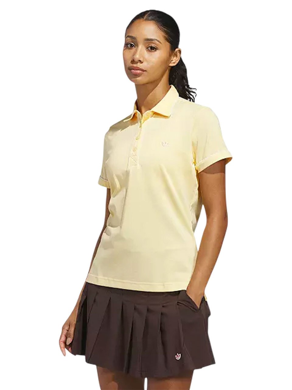 adidas Originals Womens Solid Polo - Ice Tangerine