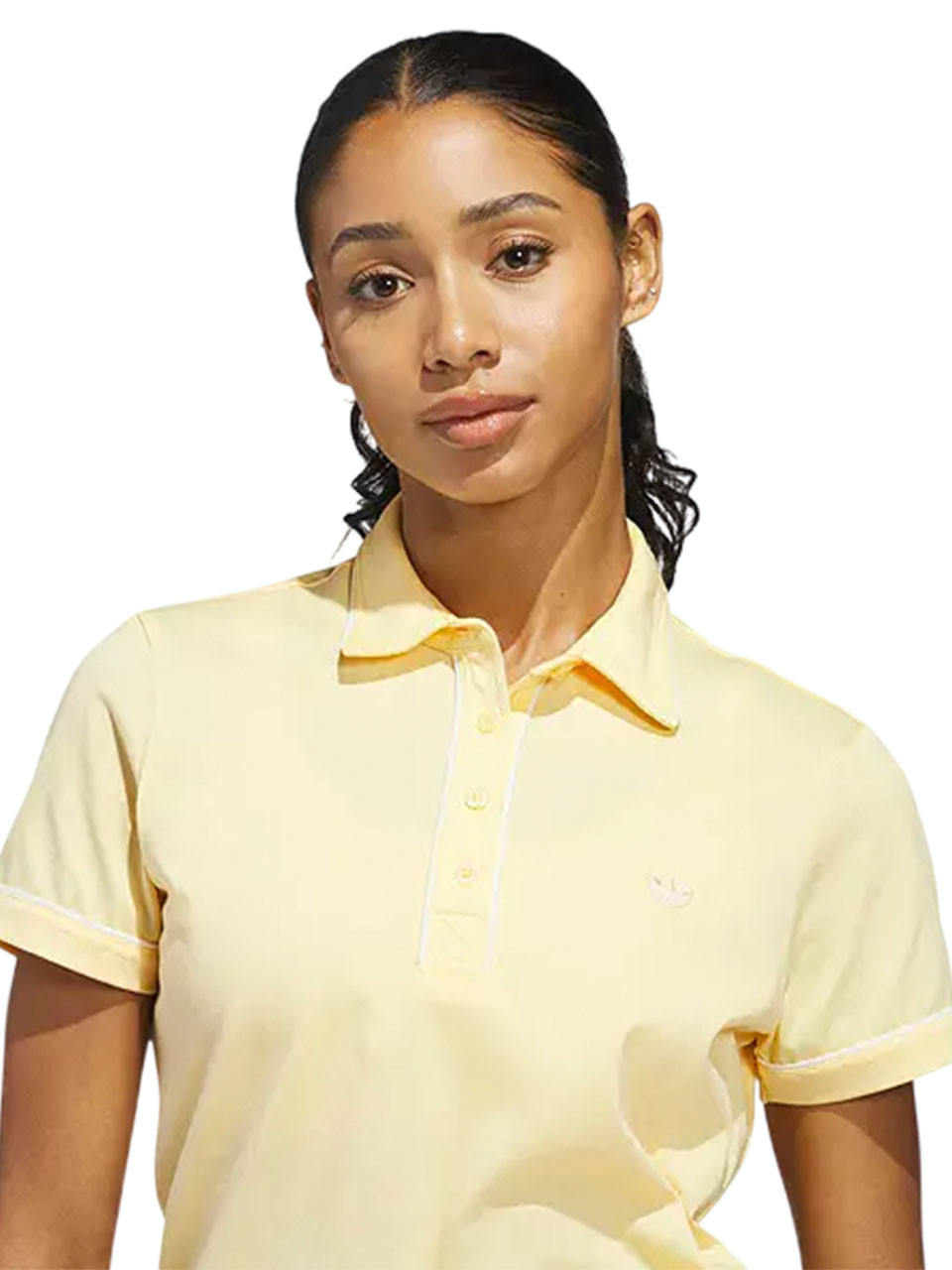 adidas Originals Womens Solid Polo - Ice Tangerine