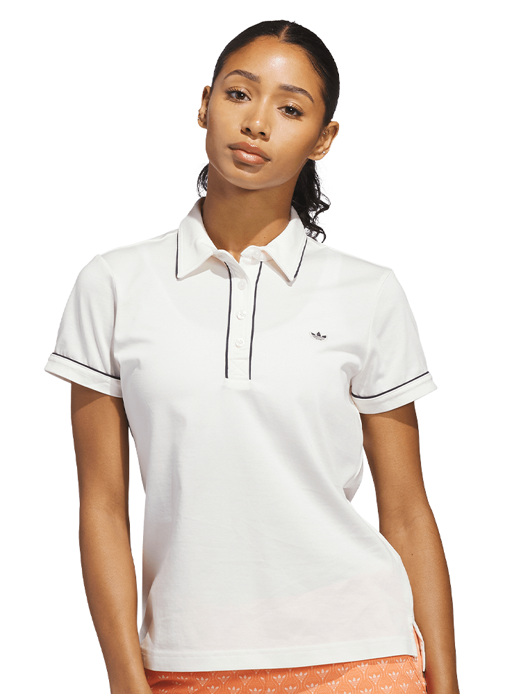 adidas Originals Womens Solid Polo - Chalk White