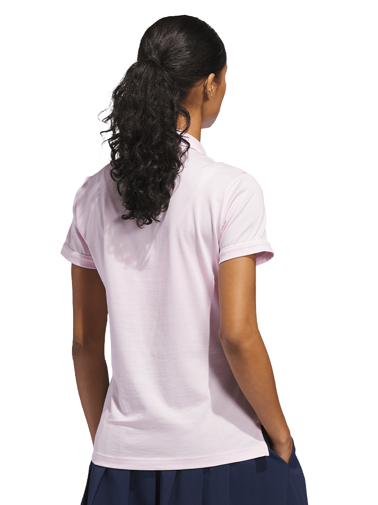 adidas Originals Womens Solid Polo - Clear Pink