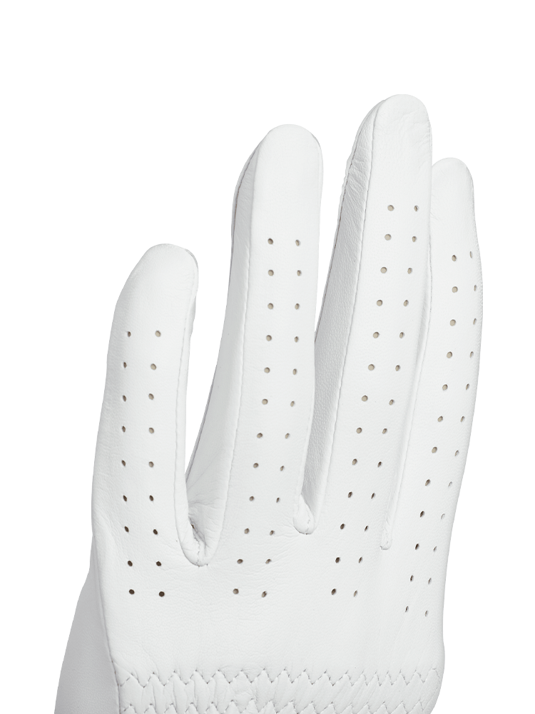 adidas Originals Golf Leather Glove - White/Ice Tangerine