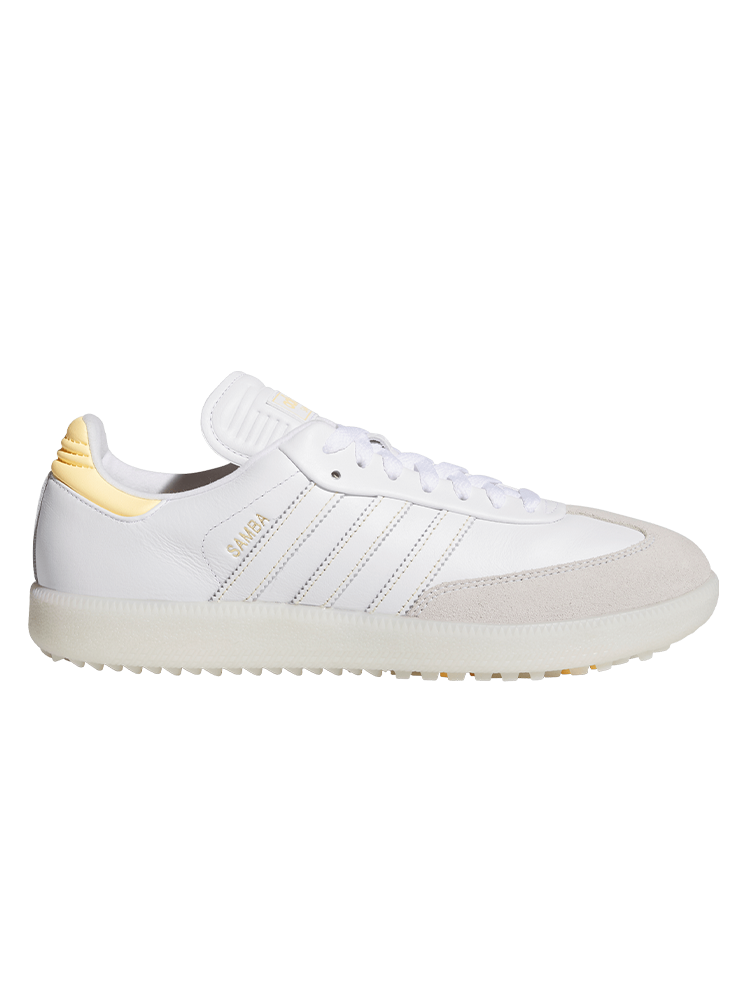 adidas Originals Samba Spikeless Golf Shoes - Ftwr White/Ice Tangerine/Off White