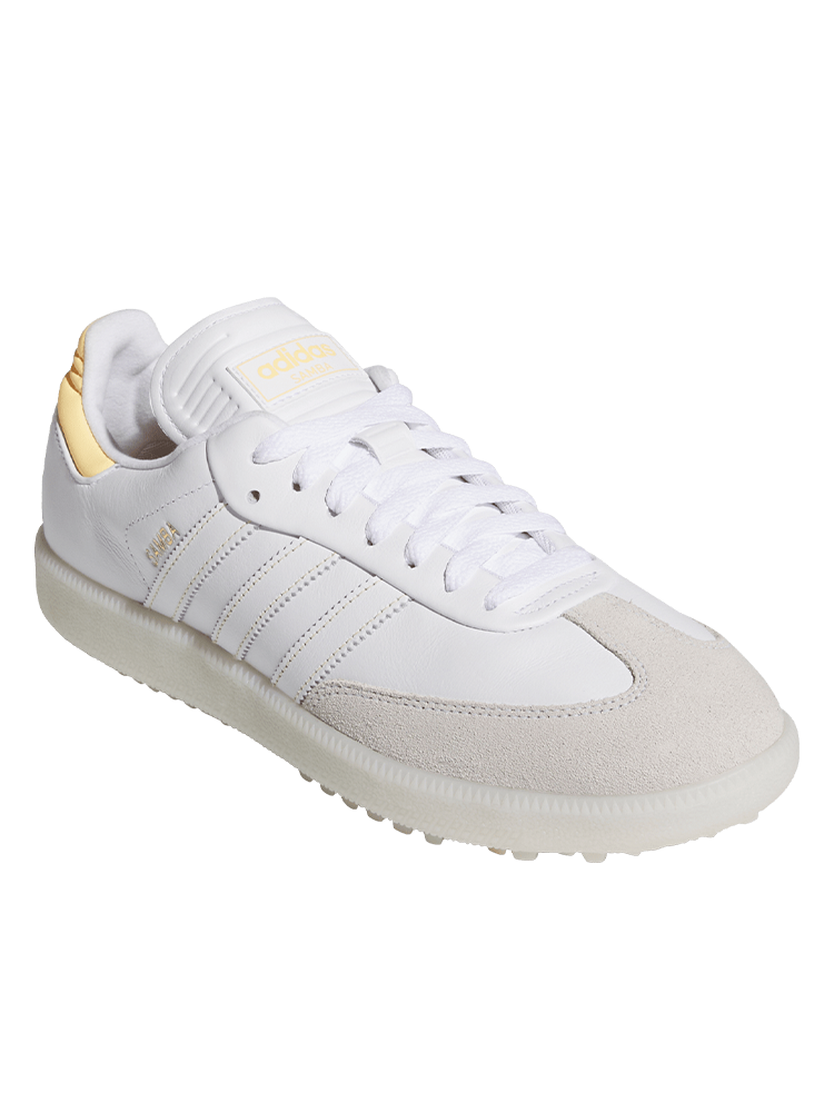 adidas Originals Samba Spikeless Golf Shoes - Ftwr White/Ice Tangerine/Off White