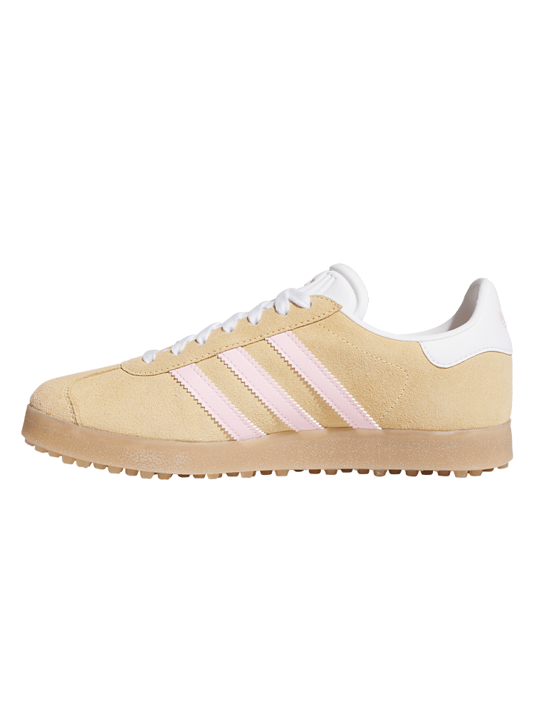 adidas Originals Womens Gazelle Spikeless Golf Shoes - Ice Tangerine/Clear Pink