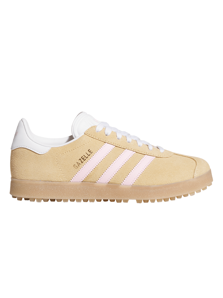 adidas Originals Womens Gazelle Spikeless Golf Shoes - Ice Tangerine/Clear Pink