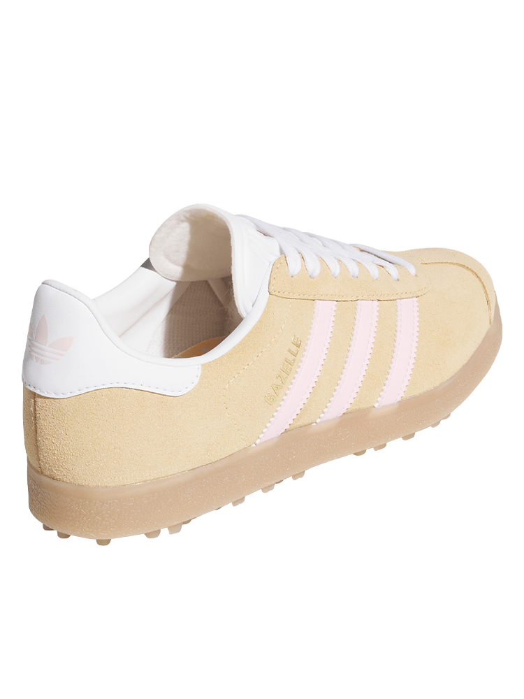 adidas Originals Womens Gazelle Spikeless Golf Shoes - Ice Tangerine/Clear Pink