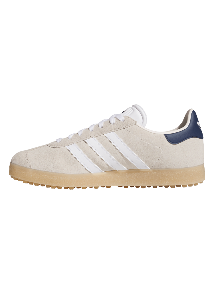 adidas Originals Gazelle Spikeless Golf Shoes - Chalk White/Night Indigo