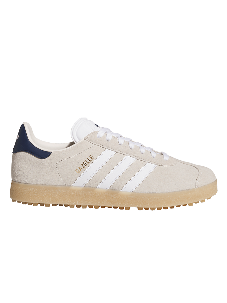 adidas Originals Gazelle Spikeless Golf Shoes - Chalk White/Night Indigo