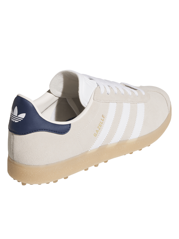 adidas Originals Gazelle Spikeless Golf Shoes - Chalk White/Night Indigo