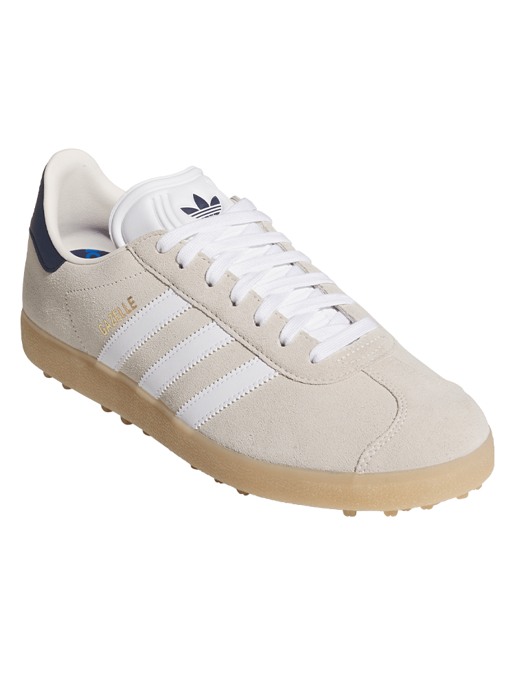 adidas Originals Gazelle Spikeless Golf Shoes - Chalk White/Night Indigo