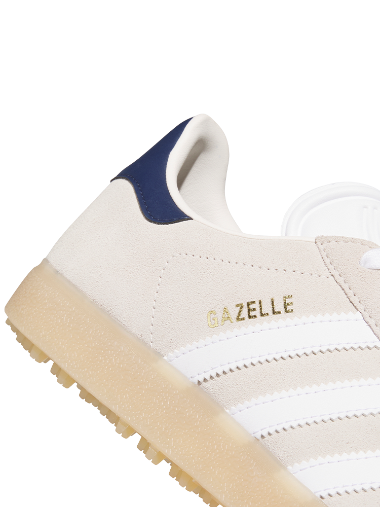 adidas Originals Gazelle Spikeless Golf Shoes - Chalk White/Night Indigo
