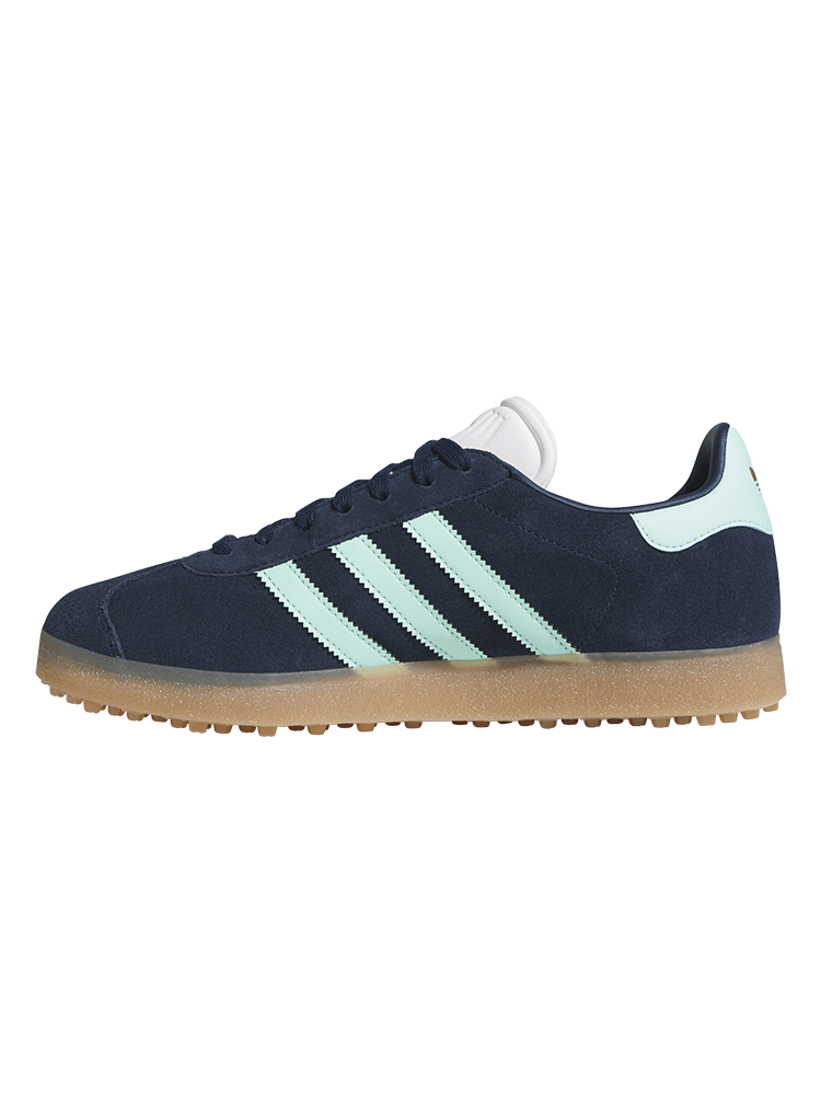 adidas Originals Gazelle Spikeless Golf Shoes - Night Indigo/Clear Mint