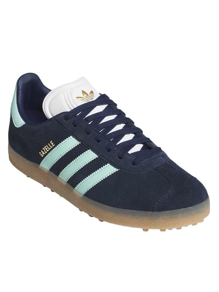 adidas Originals Gazelle Spikeless Golf Shoes - Night Indigo/Clear Mint