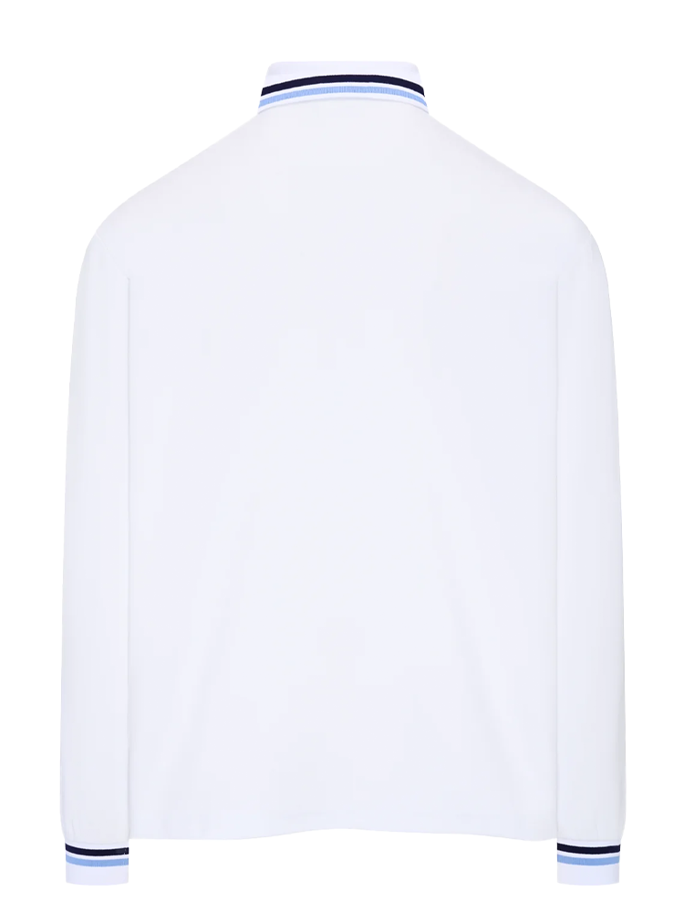 Eastside Golf Premium LS Midweight Polo - Bright White