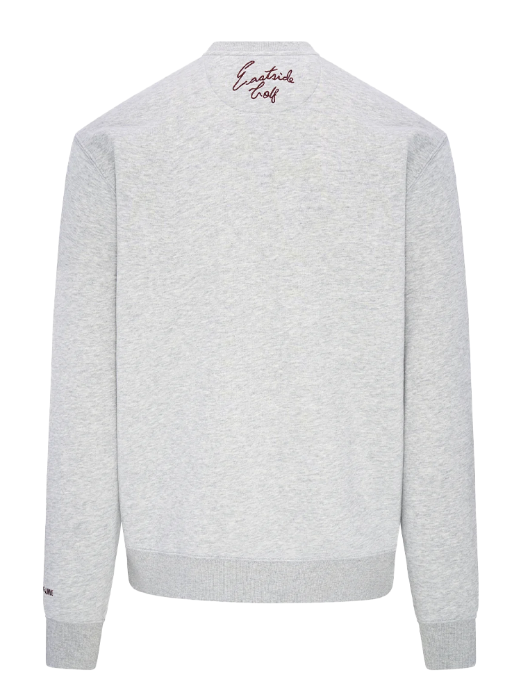 Eastside Golf Luxe Fleece Crew - Heather Grey