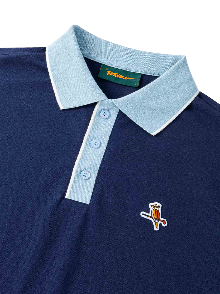 Walker Golf Things Featherlite Kooka Polo - Navy/Sky
