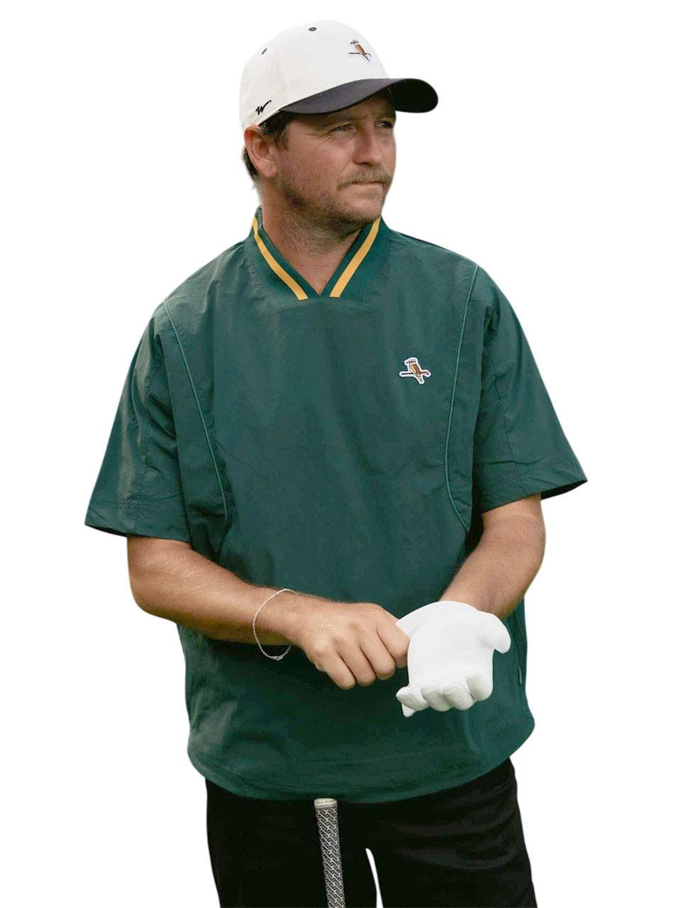 Walker Golf Things All-Weather Pullover - Forest/Gold