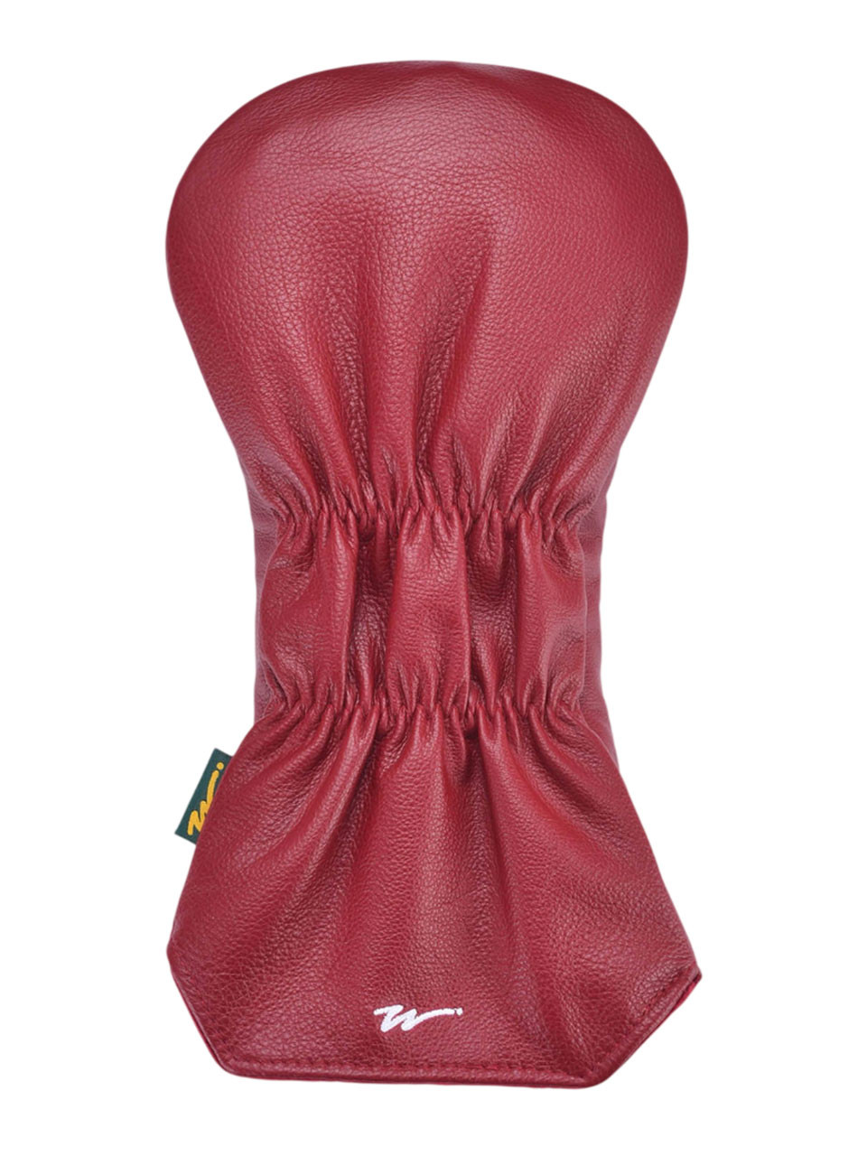 Walker Golf Things Dancing Kooka Leather Driver Cover - Merlot/Gold