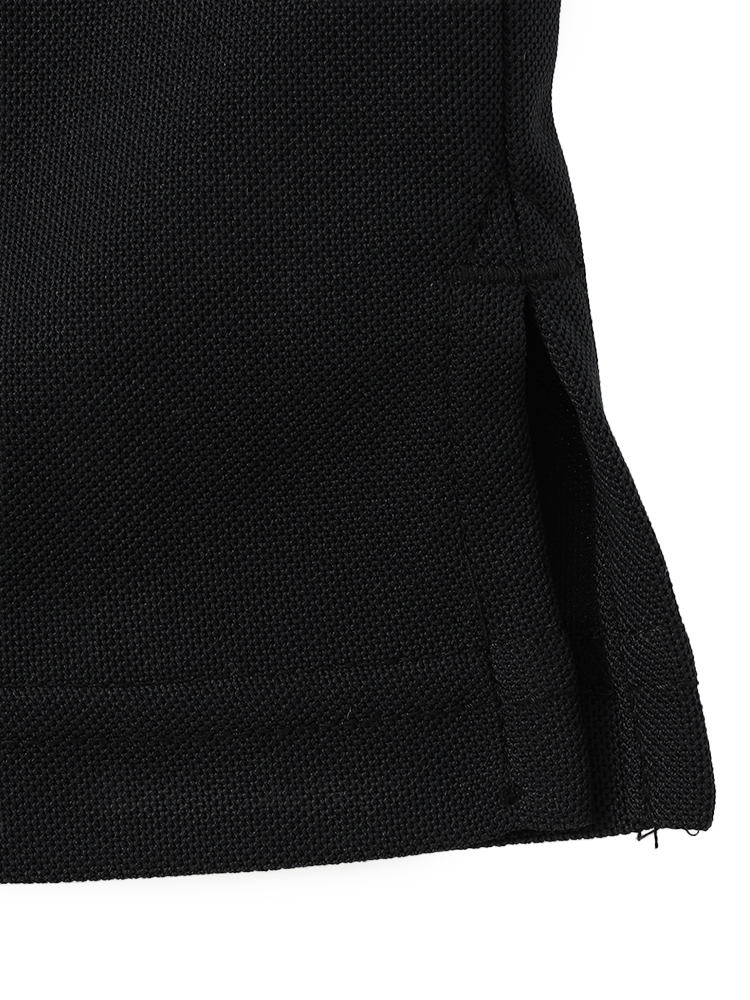 Mizuno Monogram M Short Sleeve Polo Shirt - Black