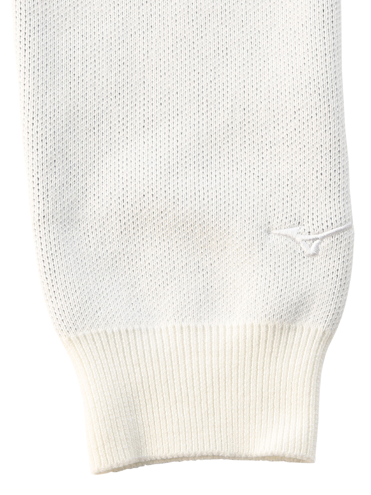 Mizuno Monogram M Crew Neck Sweater - White