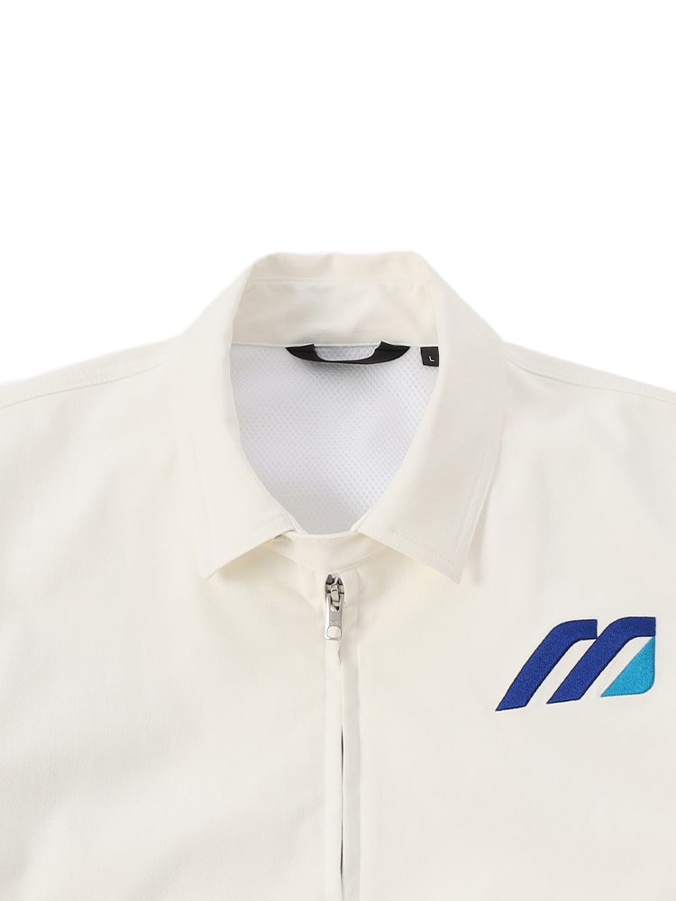 Mizuno Monogram M Swing Top Jacket - White