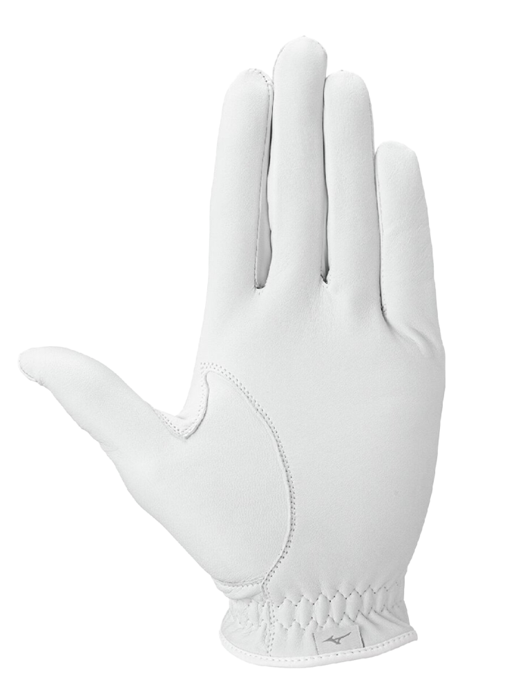 Mizuno Monogram M Leather Golf Glove - White