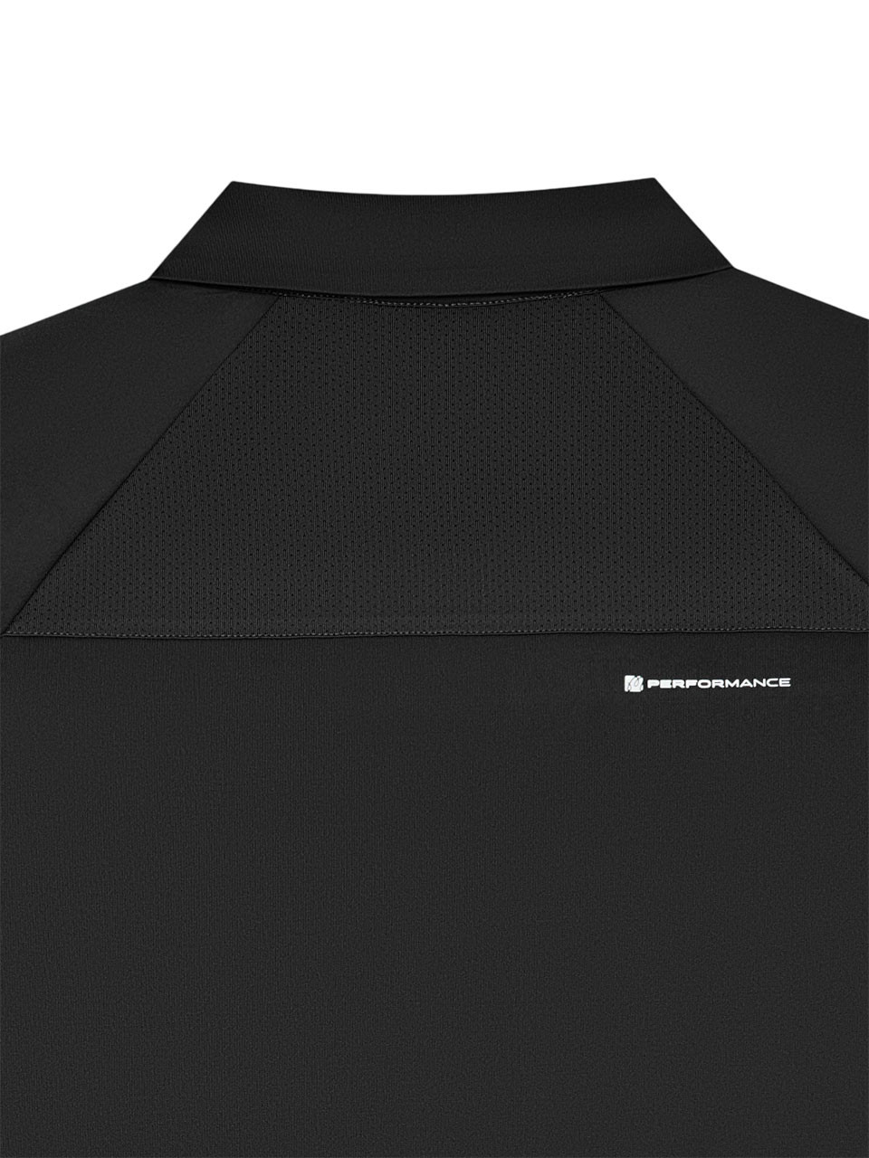 Malbon Performance Zip Raglan Polo - Black