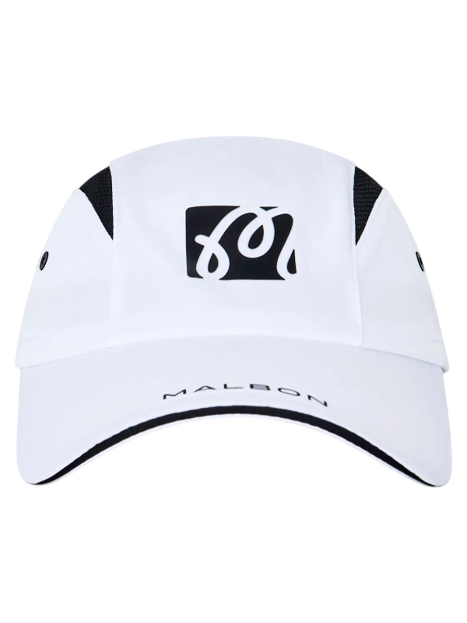 Malbon Performance Mesh Panel Bungee Cap - White