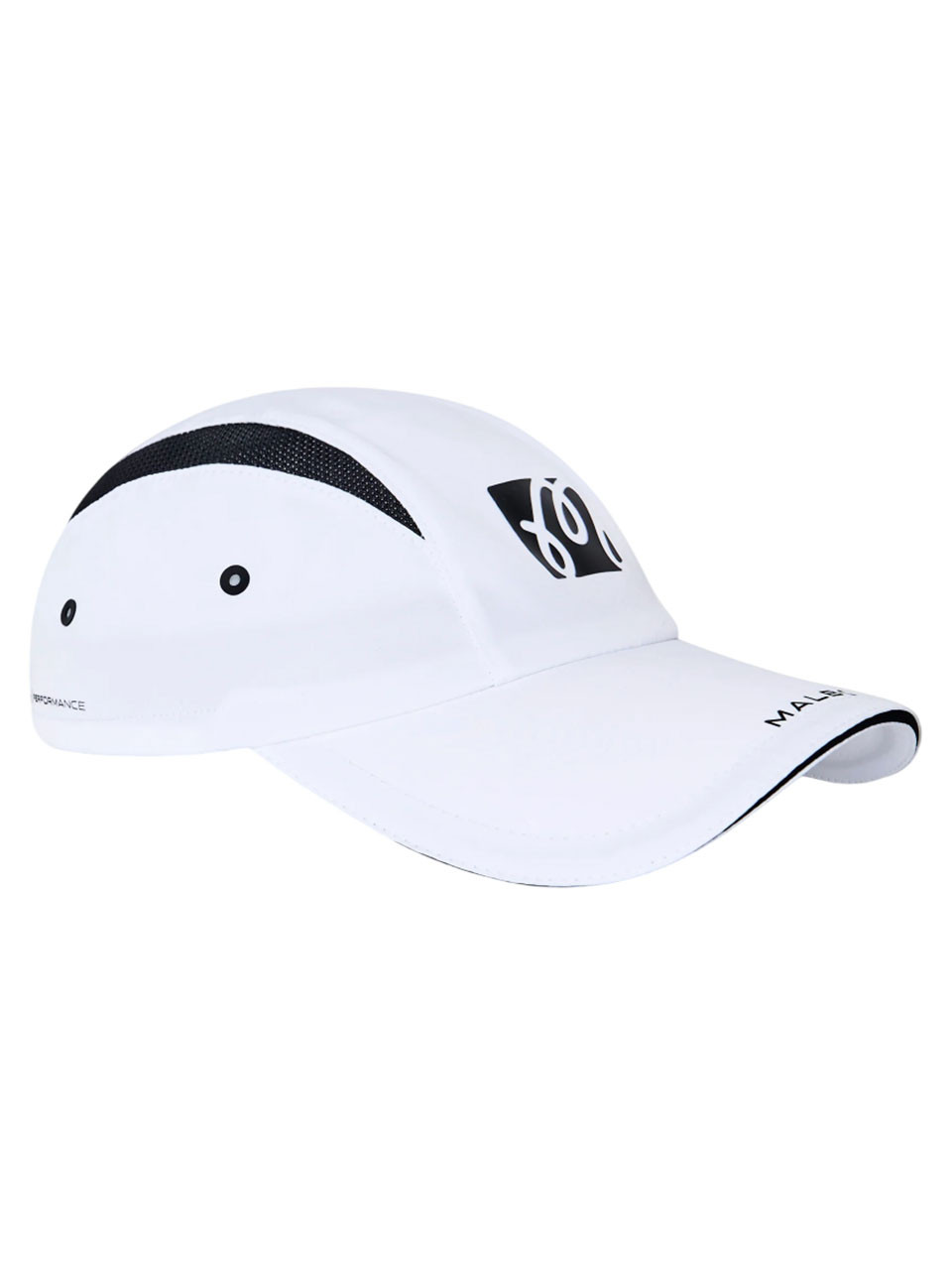 Malbon Performance Mesh Panel Bungee Cap - White