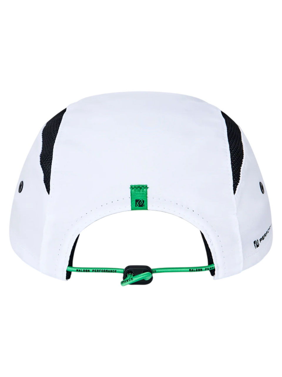 Malbon Performance Mesh Panel Bungee Cap - White