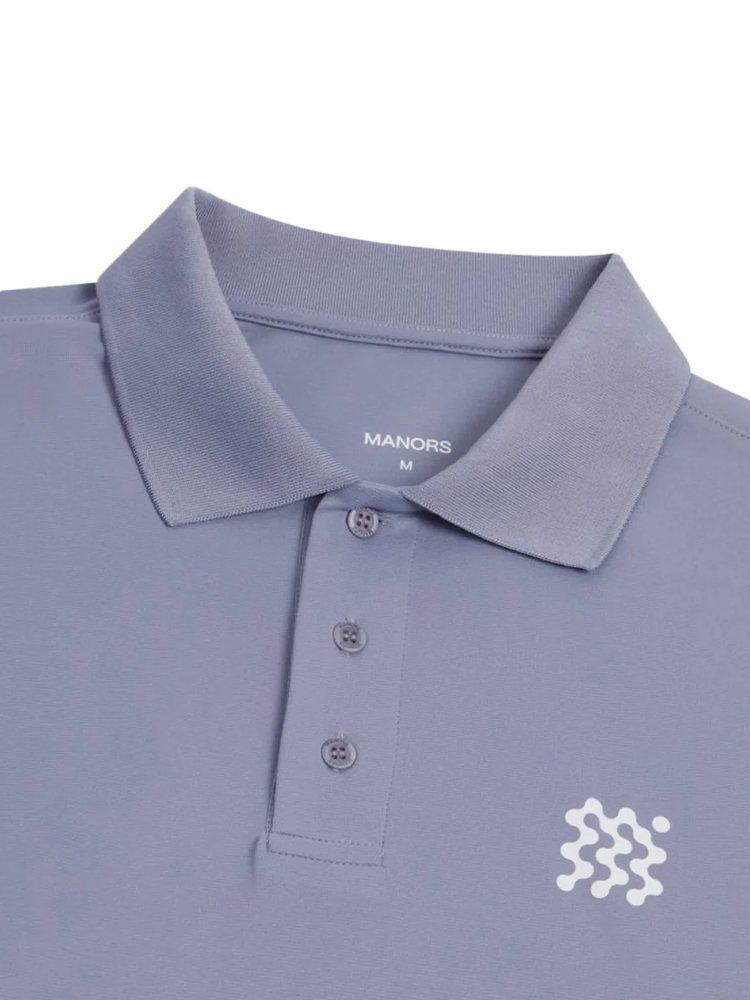 Manors Golf Course Polo - Blue Granite