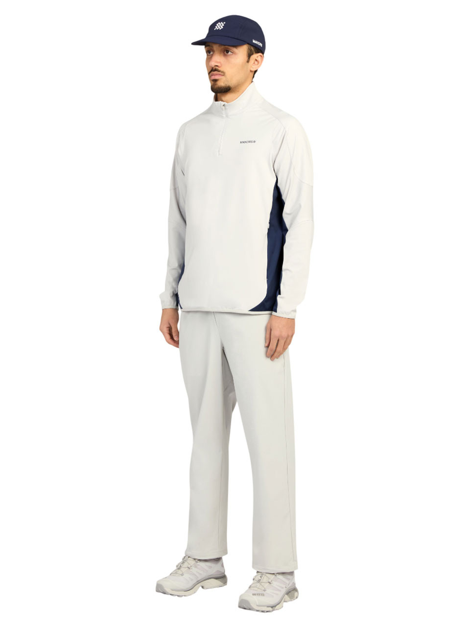 Manors Golf 1/4-Zip Tech Mid-Layer - Vapour
