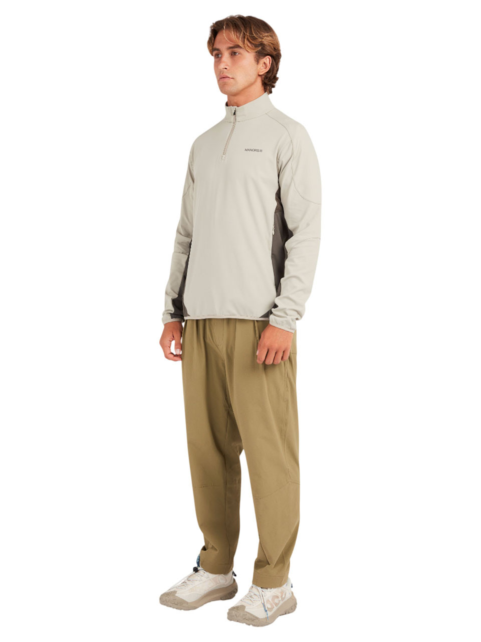 Manors Golf 1/4-Zip Tech Mid-Layer - Dune