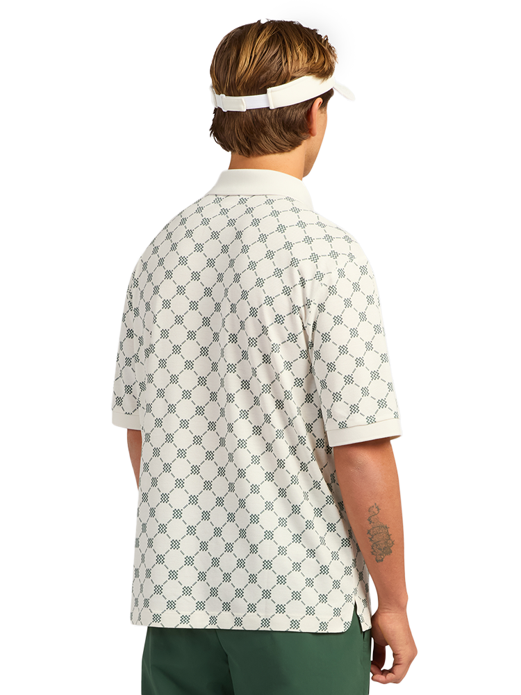 Manors Golf GOAT Pique Monogram Polo - Pebble